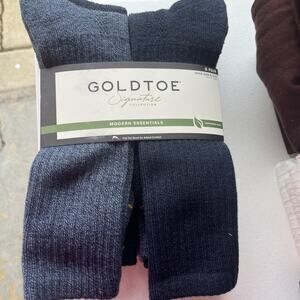New Gold Toe Mens 6 pack of socks / shoe size 6-12.5